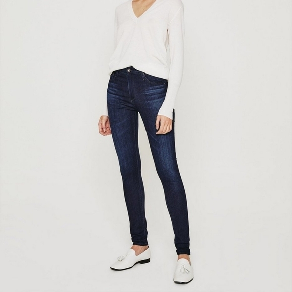 AG Adriano Goldschmied The Farrah high rise skinny jeans Women's size 25 Brooks - Picture 5 of 7
